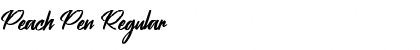 Download Peach Pen Regular Font Title Preview