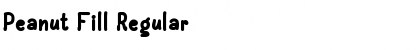 Download Peanut Fill Regular Font Title Preview