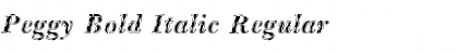 Download Peggy Bold Italic Regular Font Title Preview