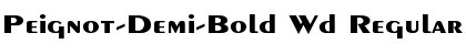Download Peignot-Demi-Bold Wd Regular Font Title Preview