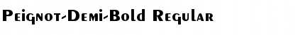 Download Peignot-Demi-Bold Regular Font Title Preview