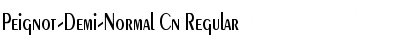 Download Peignot-Demi-Normal Cn Regular Font Title Preview