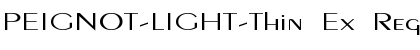 Download PEIGNOT-LIGHT-Thin Ex Regular Font Title Preview