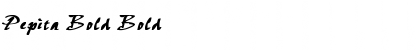Download Pepita Bold Bold Font Title Preview