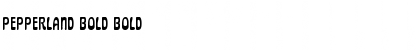 Download Pepperland Bold Bold Font Title Preview