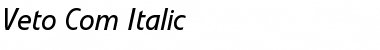 Download Veto Com Italic Font Title Preview