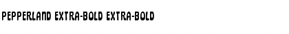 Download Pepperland Extra-Bold Extra-Bold Font Title Preview