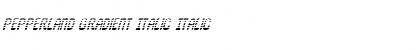 Download Pepperland Gradient Italic Italic Font Title Preview