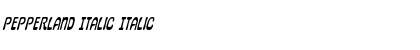 Download Pepperland Italic Italic Font Title Preview