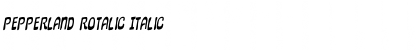 Download Pepperland Rotalic Italic Font Title Preview