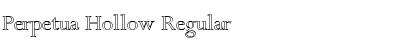Download Perpetua Hollow Regular Font Title Preview