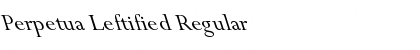 Download Perpetua Leftified Regular Font Title Preview