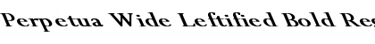 Download Perpetua Wide Leftified Bold Regular Font Title Preview