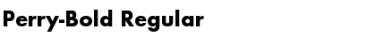Download Perry-Bold Regular Font Title Preview