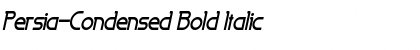 Download Persia-Condensed Bold Italic Font Title Preview