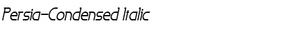 Download Persia-Condensed Italic Font Title Preview