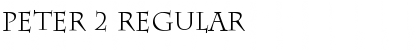 Download Peter 2 Regular Font Title Preview