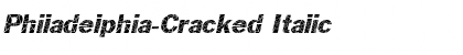 Download Philadelphia-Cracked Italic Font Title Preview