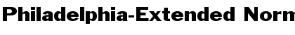 Download Philadelphia-Extended Normal Font Title Preview