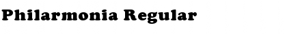Download Philarmonia Regular Font Title Preview