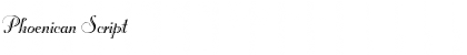 Download Phoenican Script Font Title Preview