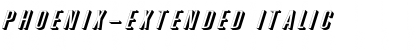 Download Phoenix-Extended Italic Font Title Preview