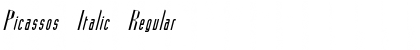 Download Picassos Italic Regular Font Title Preview