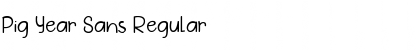 Download Pig Year Sans Regular Font Title Preview