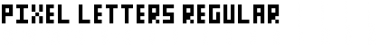 Download Pixel Letters Regular Font Title Preview