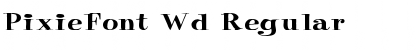 Download PixieFont Wd Regular Font Title Preview