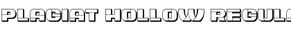 Download Plagiat Hollow Regular Font Title Preview