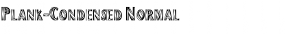 Download Plank-Condensed Normal Font Title Preview