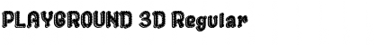 Download PLAYGROUND 3D Regular Font Title Preview