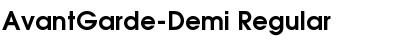 Download AvantGarde-Demi Regular Font Title Preview