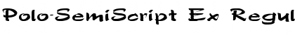 Download Polo-SemiScript Ex Regular Font Title Preview