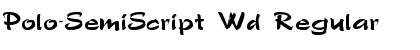 Download Polo-SemiScript Wd Regular Font Title Preview