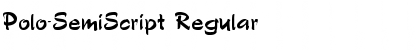 Download Polo-SemiScript Regular Font Title Preview