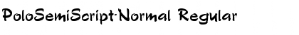 Download PoloSemiScript-Normal Regular Font Title Preview