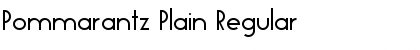 Download Pommarantz Plain Regular Font Title Preview