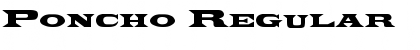 Download Poncho Regular Font Title Preview