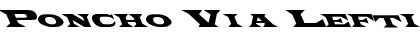 Download Poncho Via Leftified Regular Font Title Preview