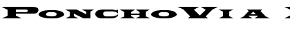Download PonchoVia Ex Regular Font Title Preview