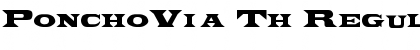 Download PonchoVia Th Regular Font Title Preview