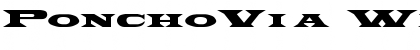 Download PonchoVia Wd Regular Font Title Preview
