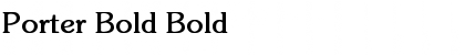 Download Porter Bold Bold Font Title Preview