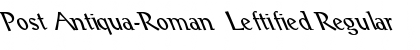 Download Post Antiqua-Roman  Leftified Regular Font Title Preview