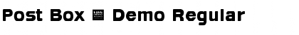 Download Post Box - Demo Regular Font Title Preview