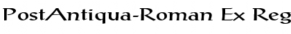 Download PostAntiqua-Roman Ex Regular Font Title Preview