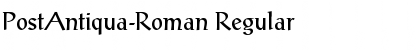 Download PostAntiqua-Roman Regular Font Title Preview