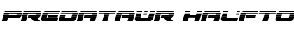 Download Predataur Halftone Italic Italic Font Title Preview